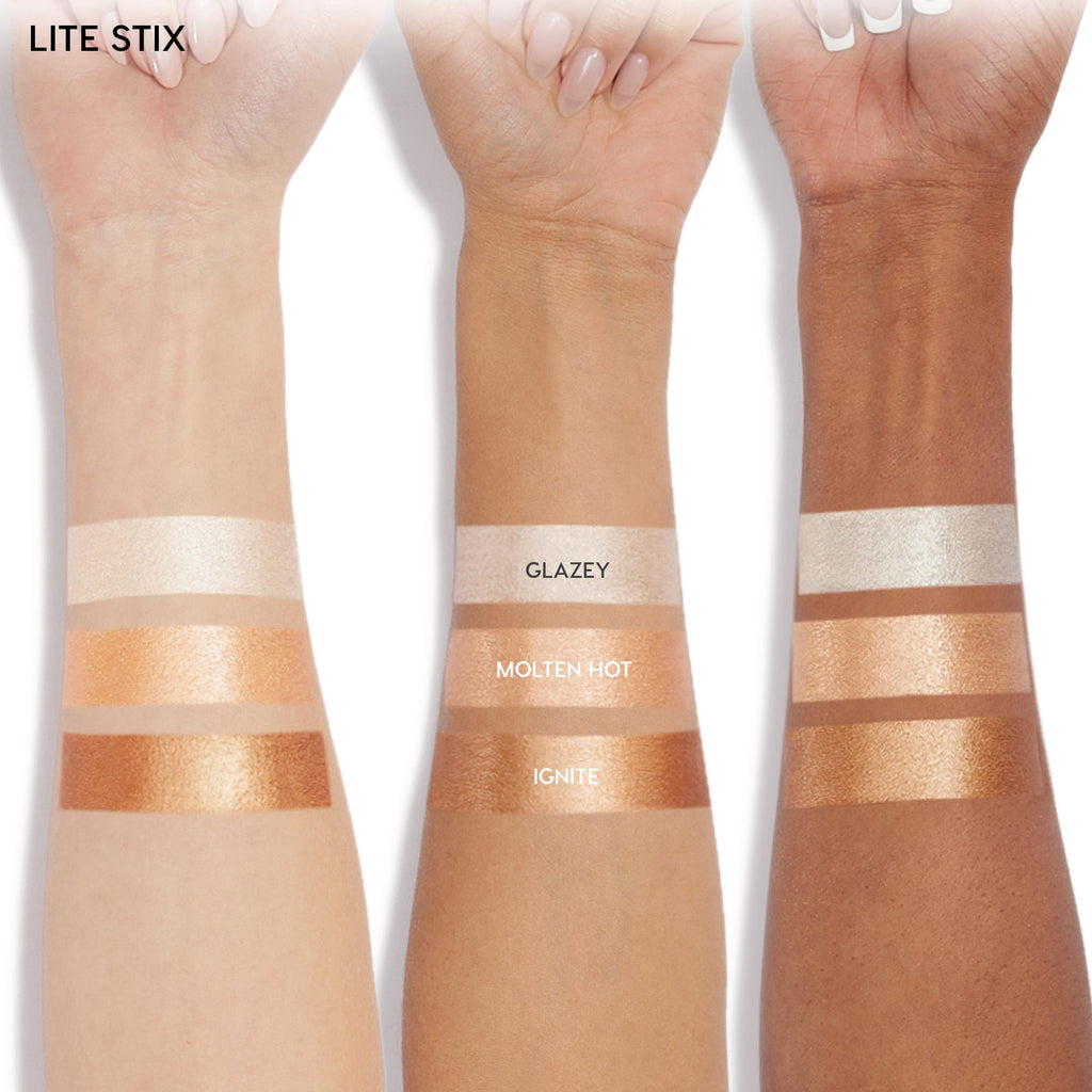 ColourPop Lite Stix Cream Highlighter – Blendable Dewy Glow (0.33 oz) Ignite