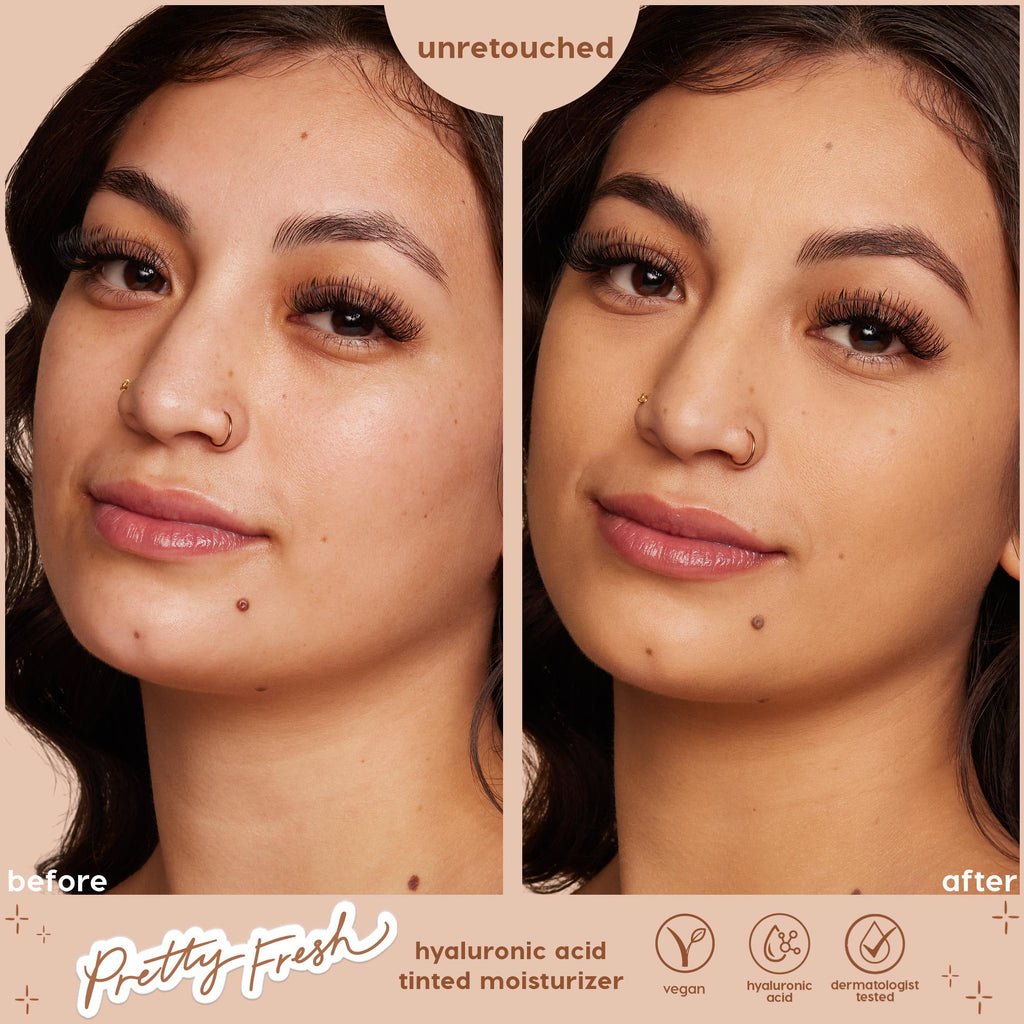 ColourPop Pretty Fresh Tinted Moisturizer – Hydrating Skin Tint with Hyaluronic Acid & Coconut Water | Medium 12W (1.45 oz)