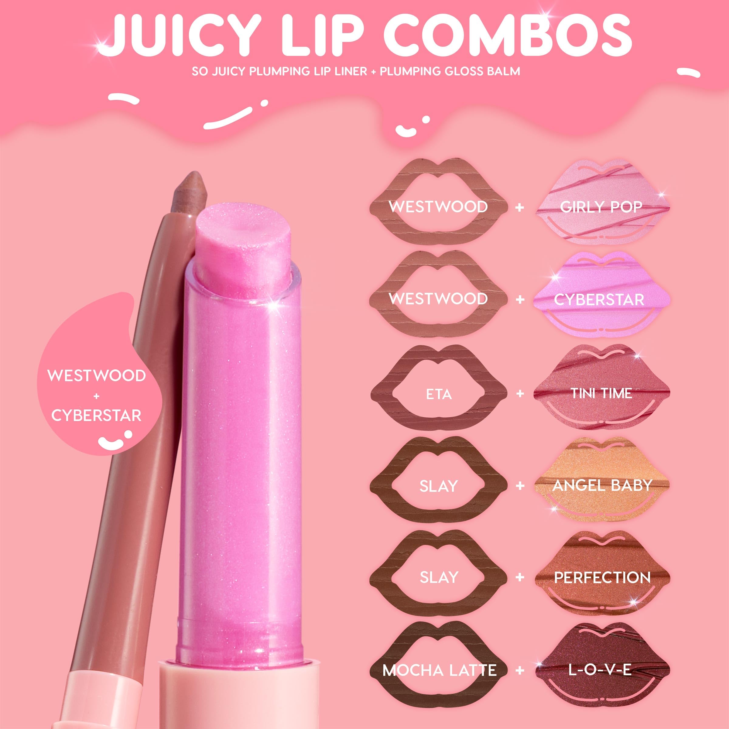 ColourPop So Juicy Plumping Lip Gloss Balm Cyberstar – Hydrating Pearl Finish, Buildable Color (0.07 oz)