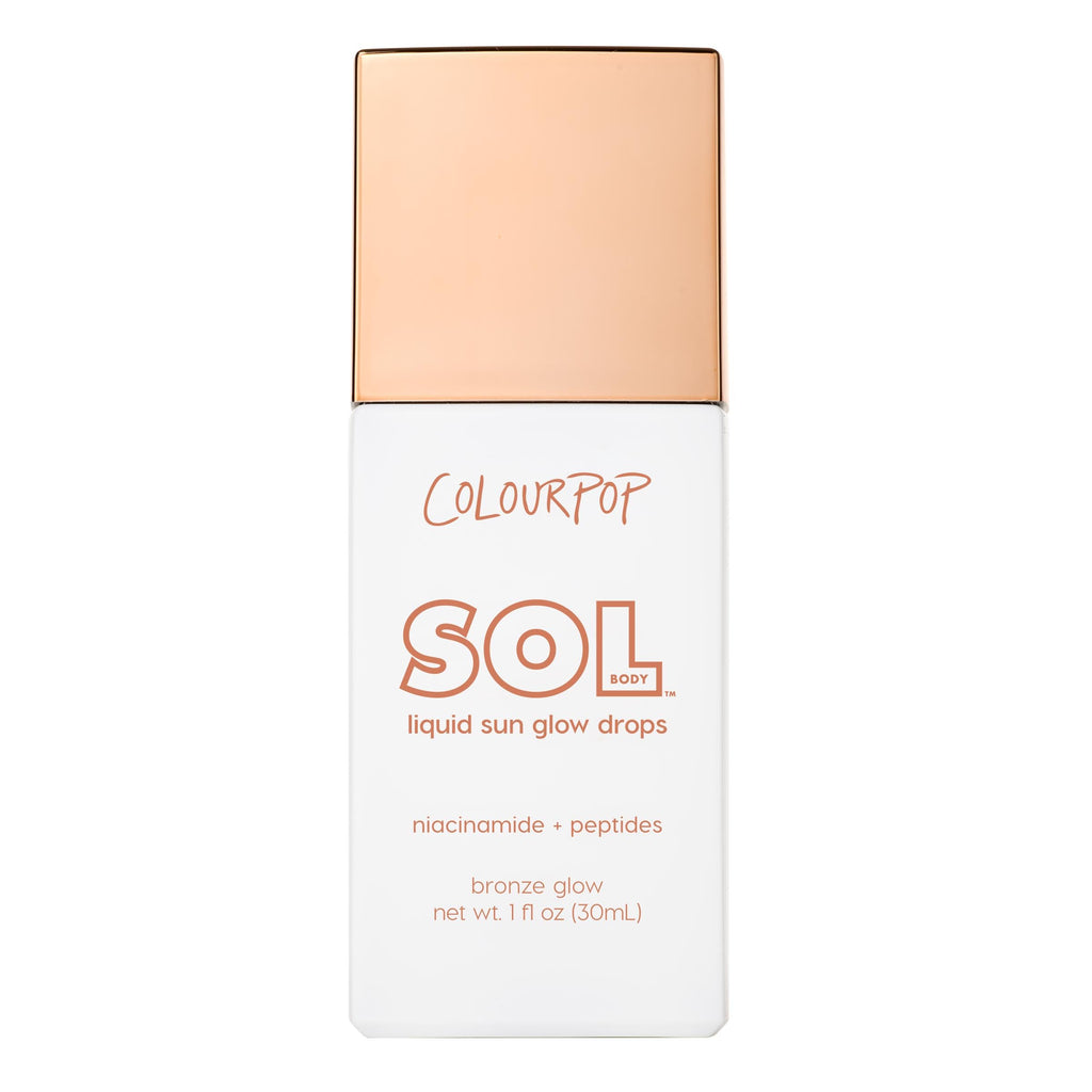ColourPop Sol Liquid Sun Glow Drops - Buildable Face & Body Bronzer with Niacinamide & Peptides