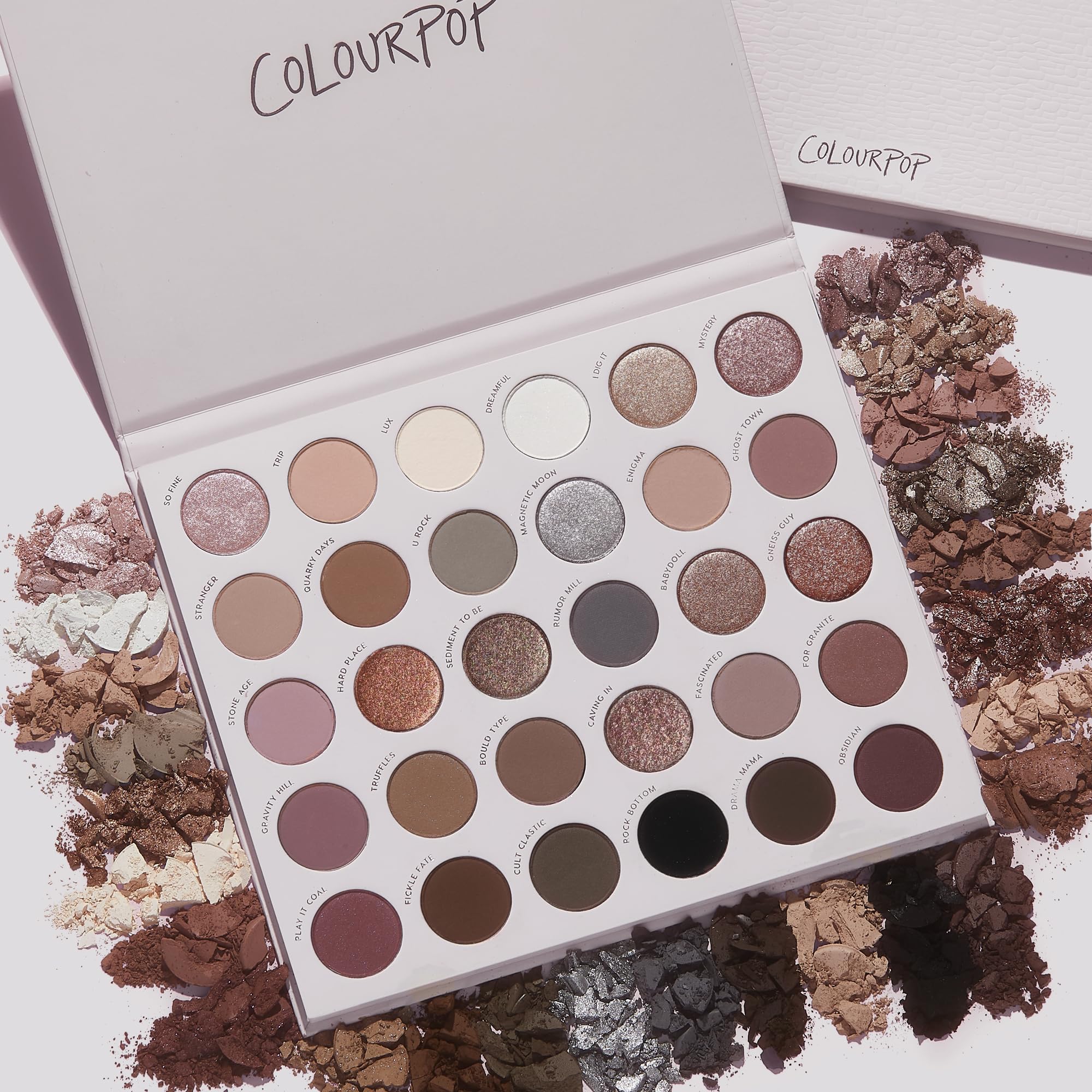ColourPop Stone Cold Fox Eyeshadow Palette – 30 Cool-Toned Matte & Metallic Shades