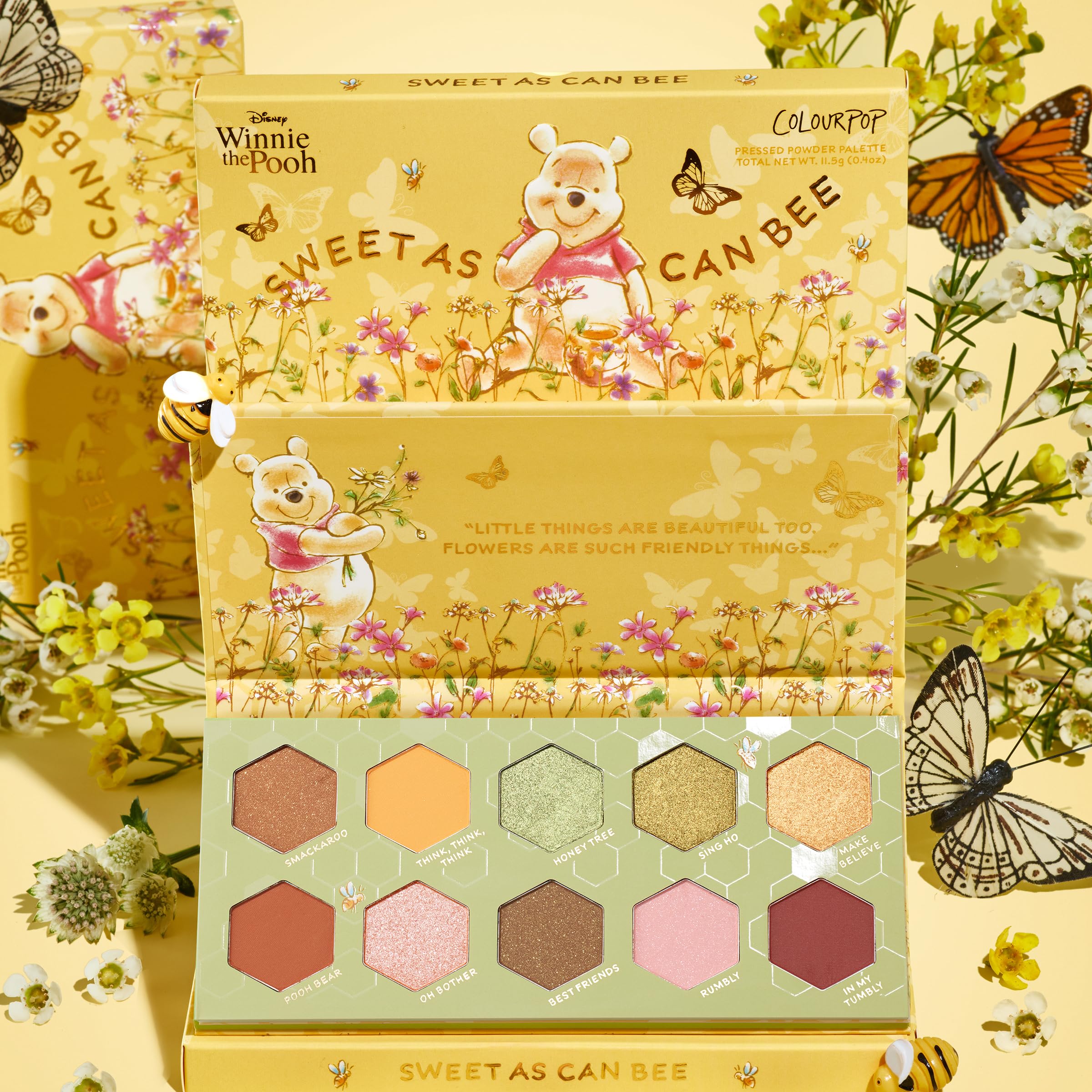 ColourPop x Winnie the Pooh Sweet As Can Bee Eyeshadow Palette – Honey Tone