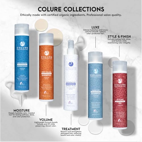 COLURE Body Volume Shampoo – 33 oz | Volumizing, Sulfate-Free Cleanser for Fine Hair