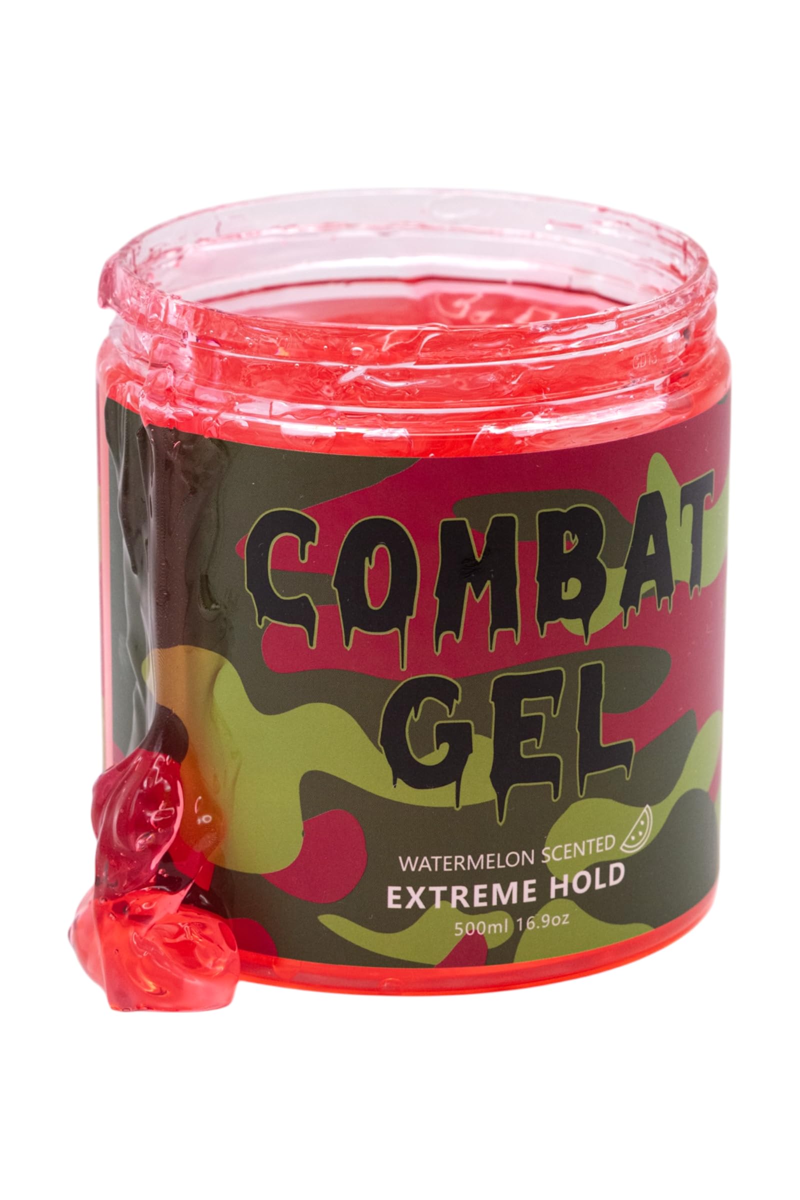 Combat Gel Extreme Hold Hair Gel (500 ml, Watermelon) – Alcohol-Free & Cruelty-Free