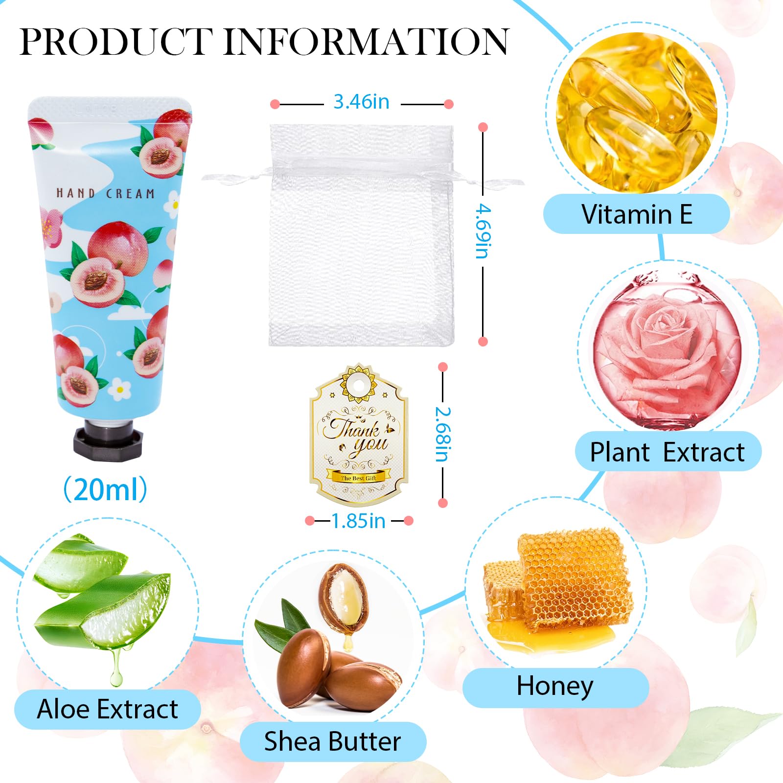Comdian 48-Pack Hand Cream Set – Travel-Size Moisturizers & Gift Ready