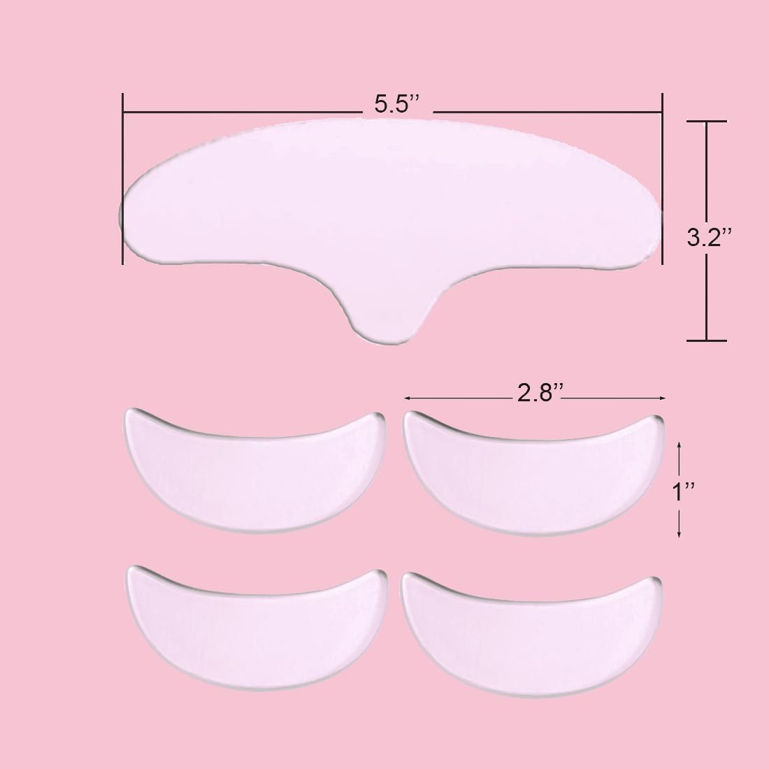 Comfordent Reusable Silicone Face Patches for Forehead & Fine Lines – Overnight Smoothing