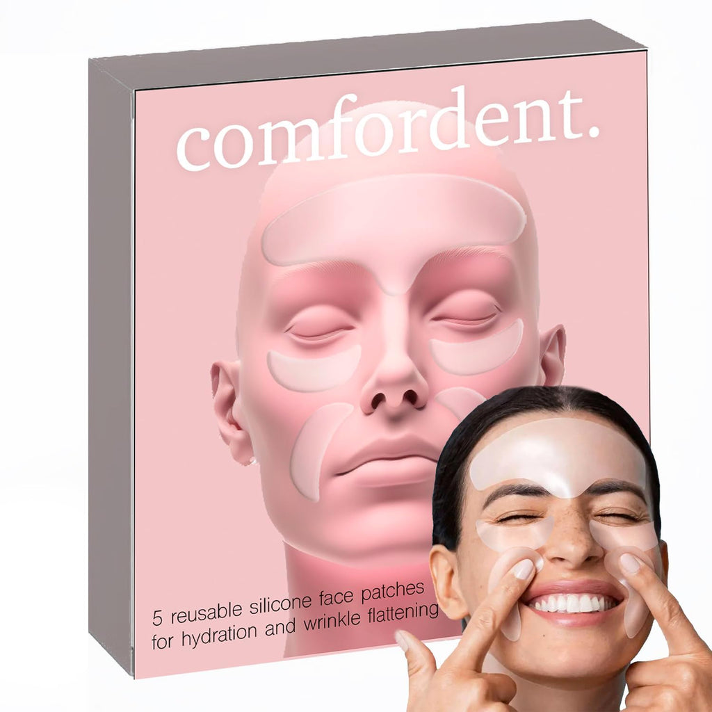 Comfordent Reusable Silicone Face Patches for Forehead & Fine Lines – Overnight Smoothing