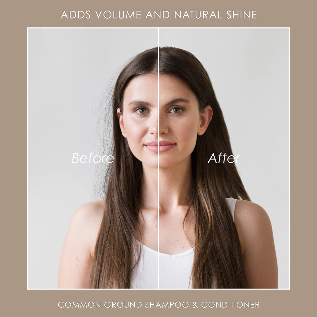 Common Ground Natural Shampoo & Conditioner Set — Paraben Free, Vegan, Plant-Based, Avocado Oil