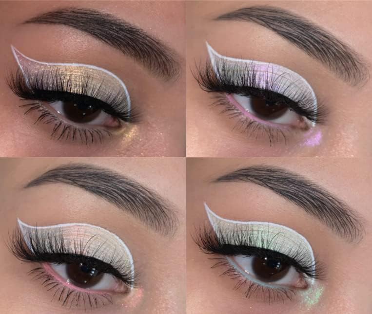 Concrete Minerals White MultiChrome Eyeshadow in Lollipop – Intense Color Shifting, 6 g, Vegan & Cruelty-Free, Handmade in USA