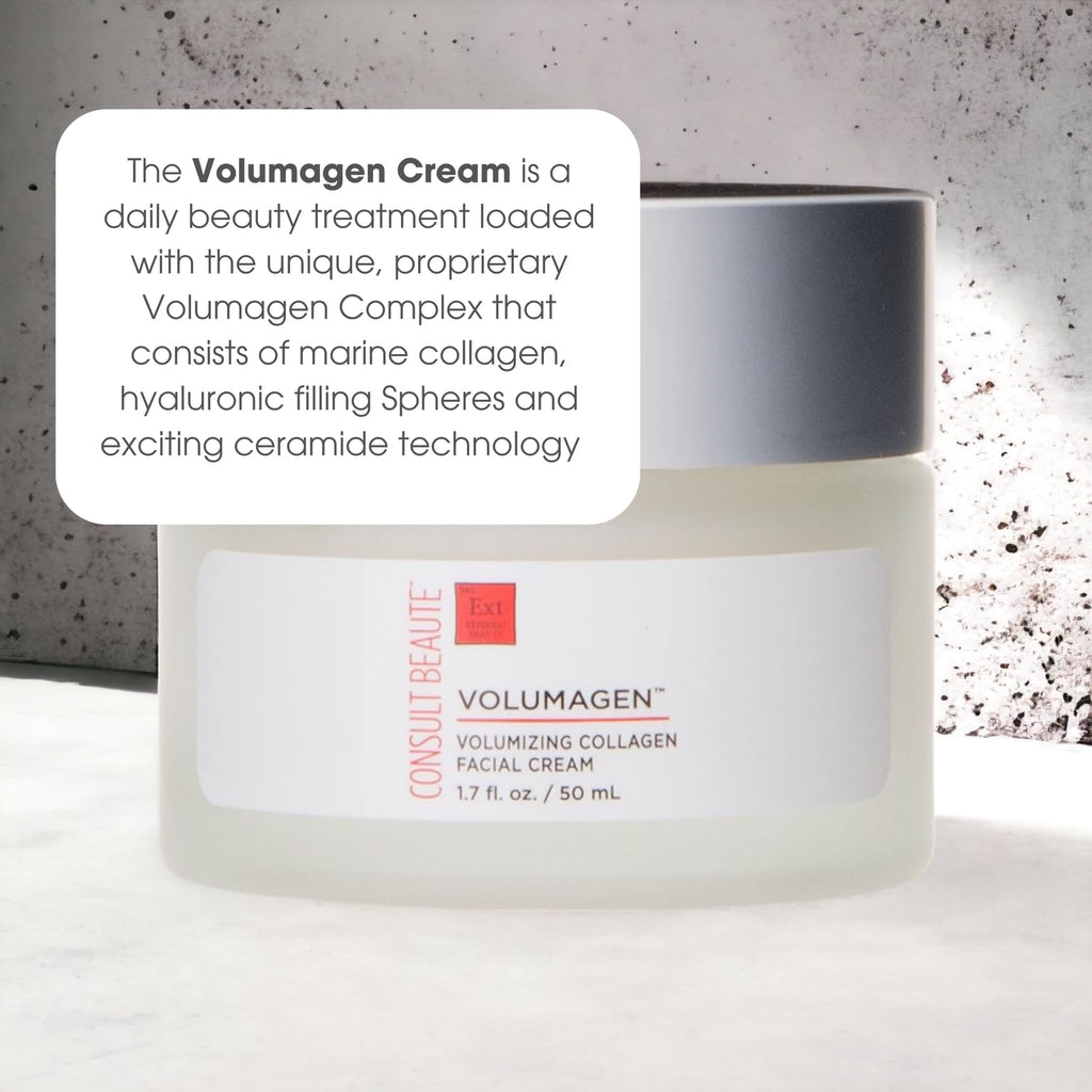 Consult Beaute VOLUMAGEN Volumizing Collagen Cream – Hydration & Elasticity, 1.7 oz