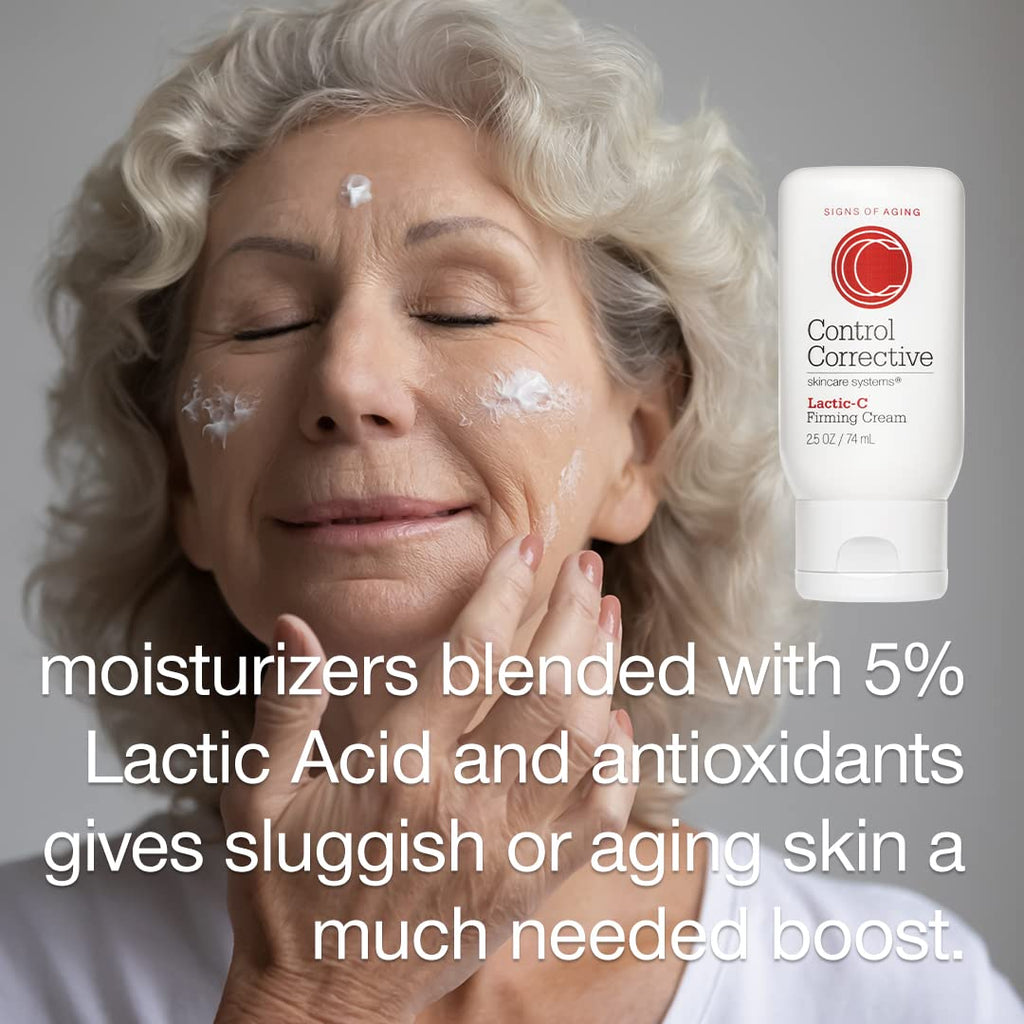 CONTROL CORRECTIVE SKIN CARE SYSTEMS Lactic-C Firming Cream – 5% Lactic Acid, Vitamin C, 2.5 oz