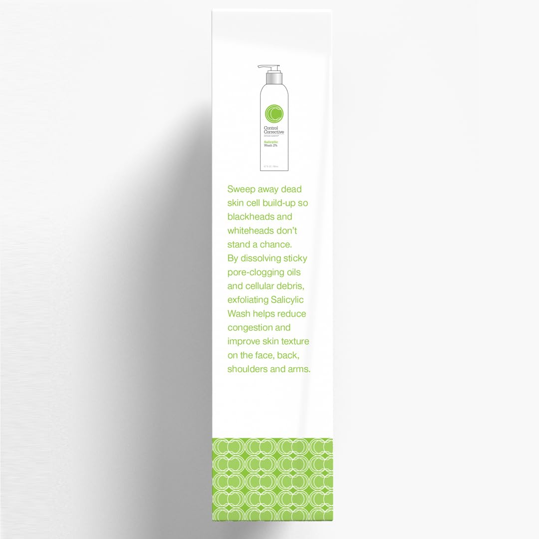 CONTROL CORRECTIVE Salicylic Wash 2% - 6.7 oz | Gentle Gel Cleanser for Oily, Acne-Prone Skin