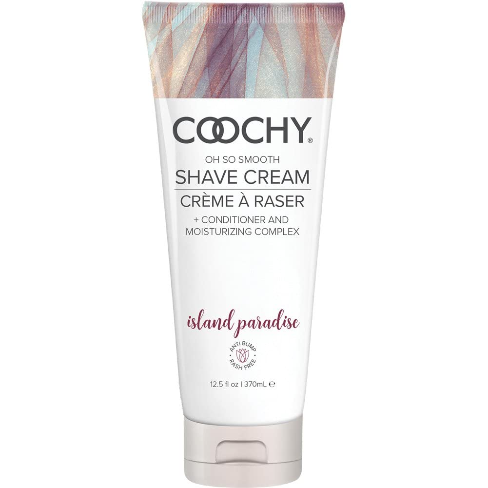 Coochy Shave Cream – Moisturizing Shaving Lotion for Gentle Intimate Shaving | Island Paradise, 12.5 oz