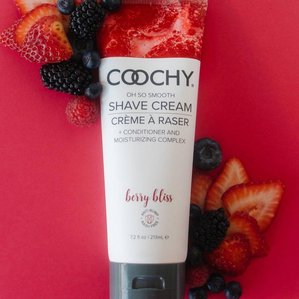 Coochy Shave Cream Berry Bliss - Rash-Free Hydrating Shaving Lotion (12.5 oz)