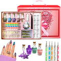 CoralBeau Nail Art Kit for Girls – Beginner Set with Rhinestones, Crystals & Tools