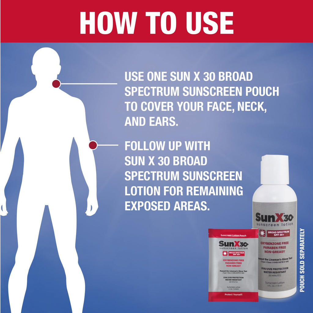 CoreTex Sun X 30+ SPF Broad Spectrum Sunscreen Lotion — 32oz, Oil-Free