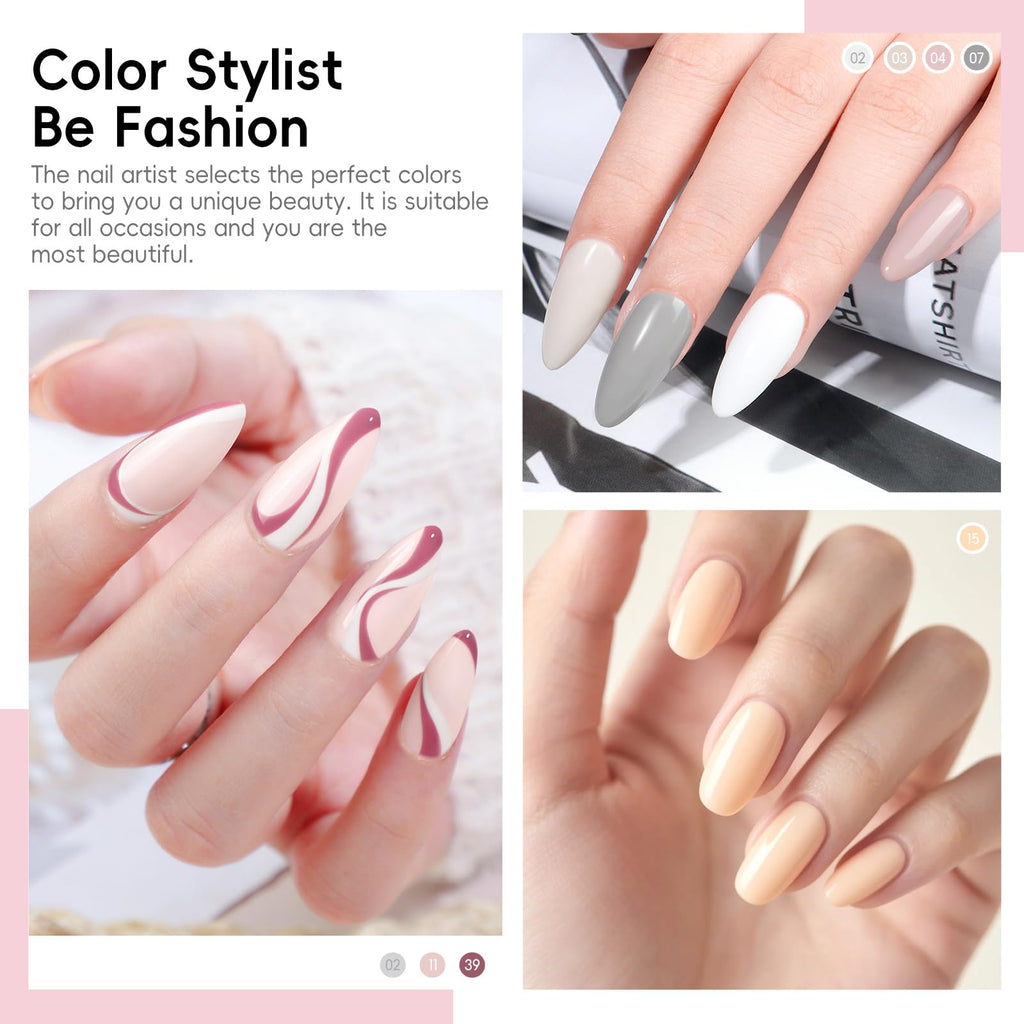 COSCELIA 25 Bottles Gel Nail Polish Set – 20 Colors + 5pc Top/Base Coat Kit