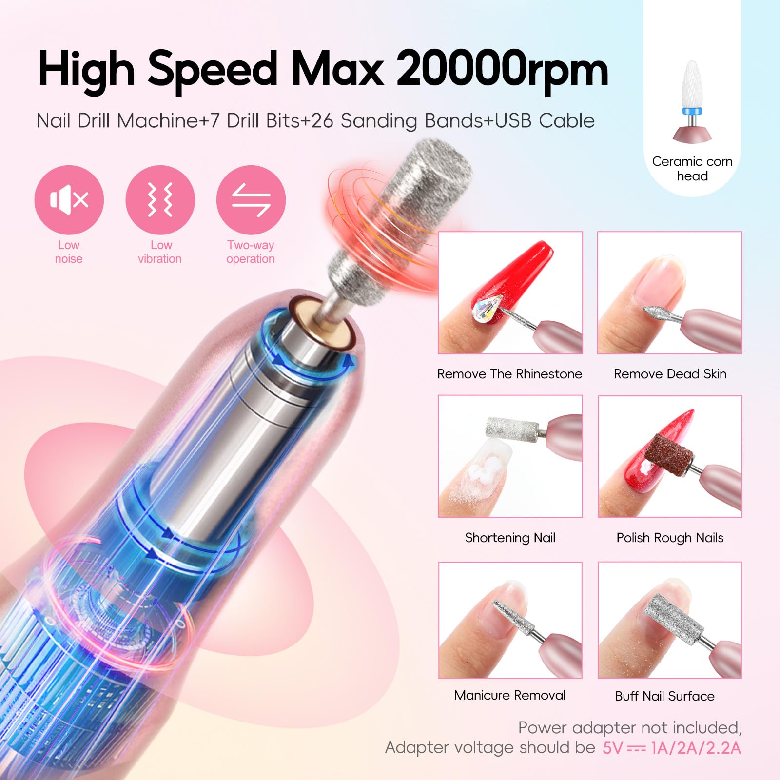 COSCELIA Acrylic Nail Kit for Beginners — All-in-One Gel Polish, Acrylic Powder, Drill & UV Light