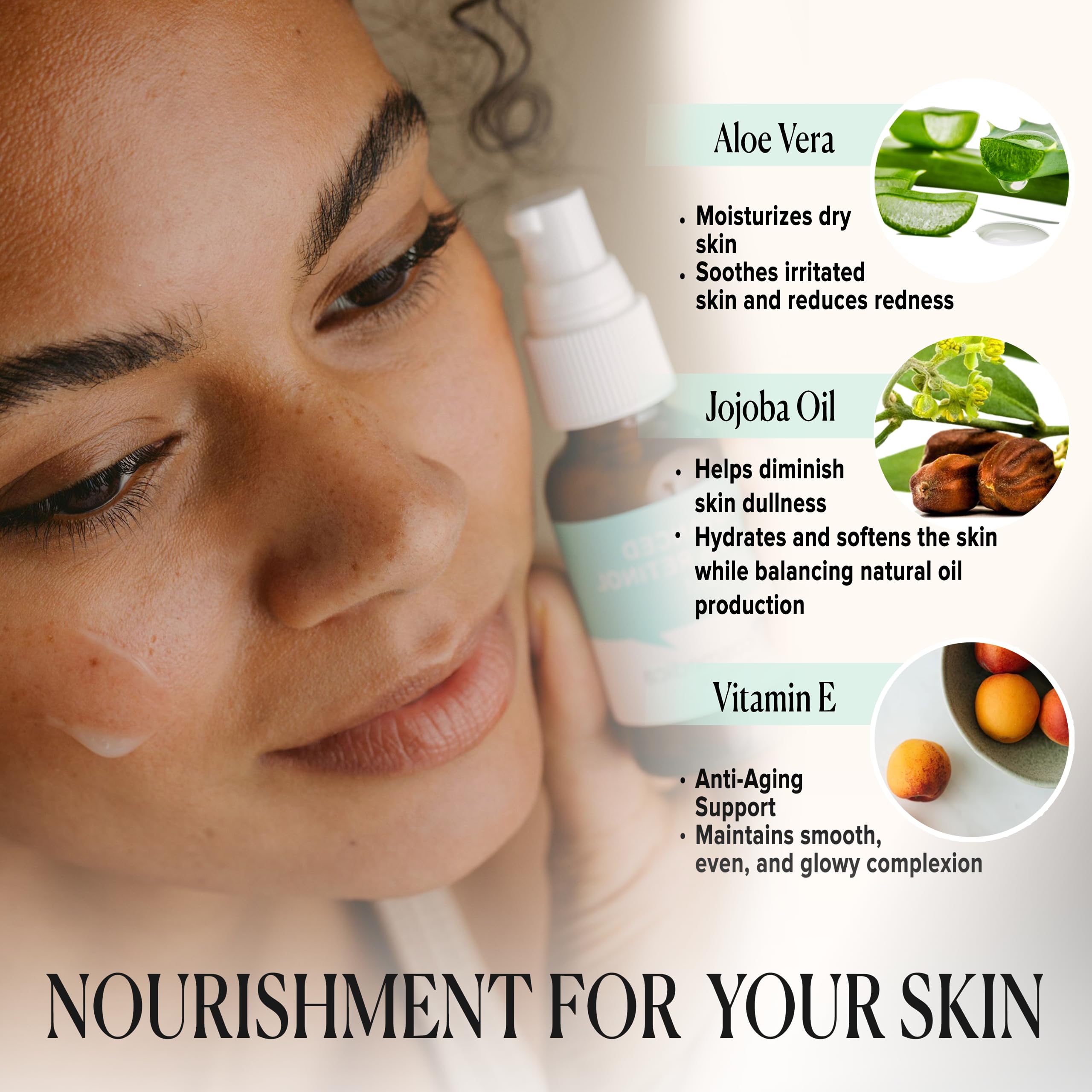 Cosmedica Skincare Advanced 2.5% Retinol Serum – Green Tea, Hyaluronic Acid & Vitamin E, 1oz