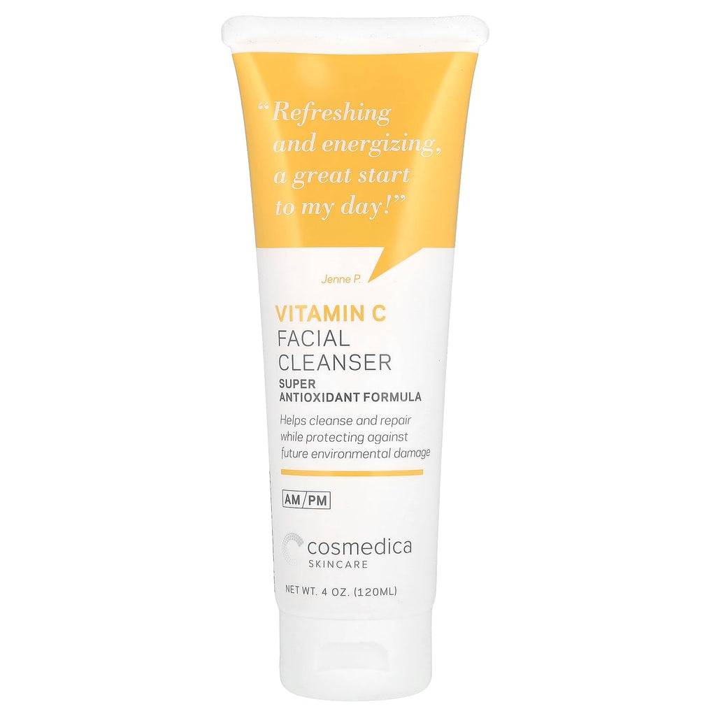 Cosmedica Skincare Vitamin C Facial Cleanser – Gentle 4 oz for Radiant Skin