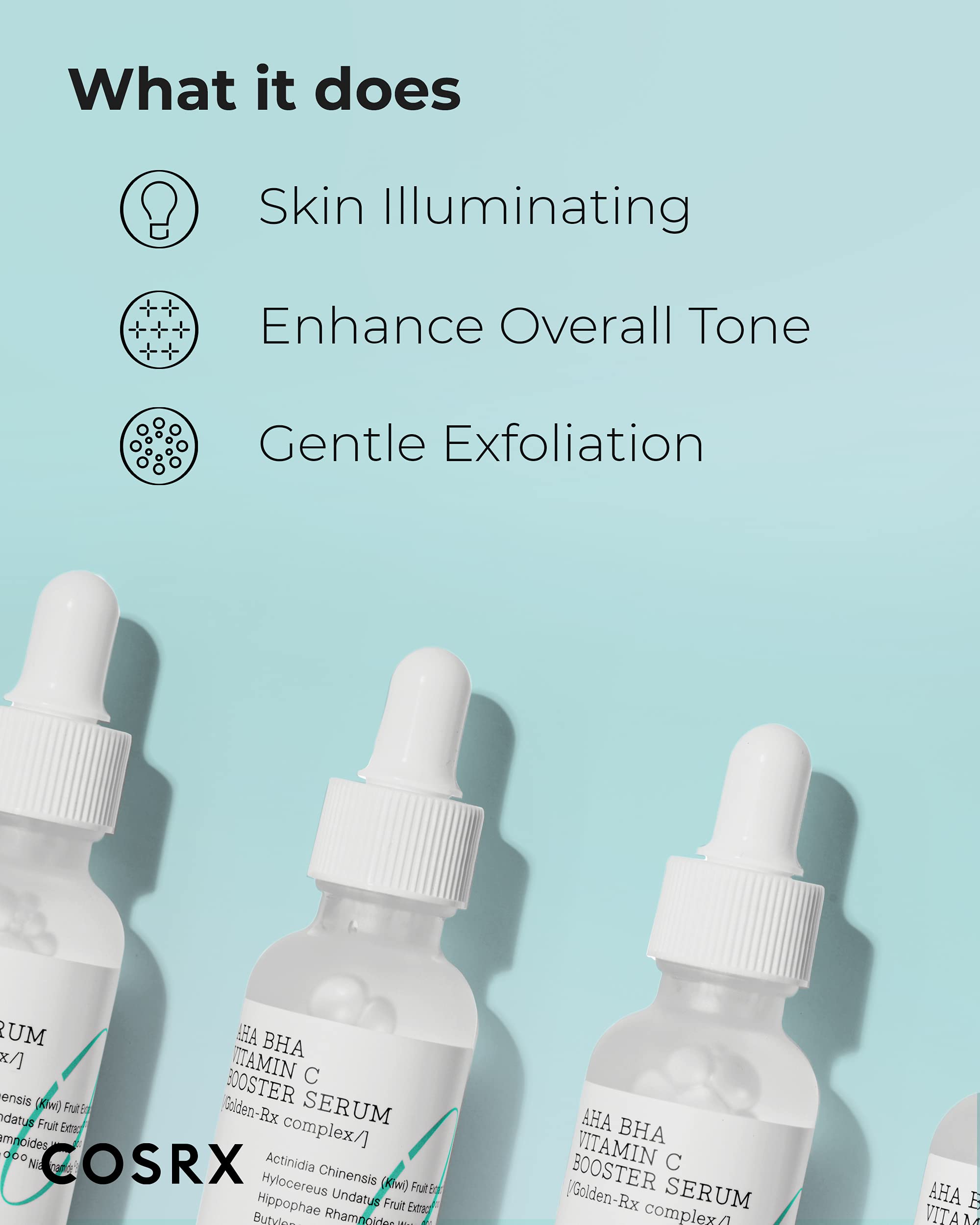 COSRX AHA BHA Vitamin C Booster Serum – 30ml | Niacinamide, Hydration, Gentle Exfoliation