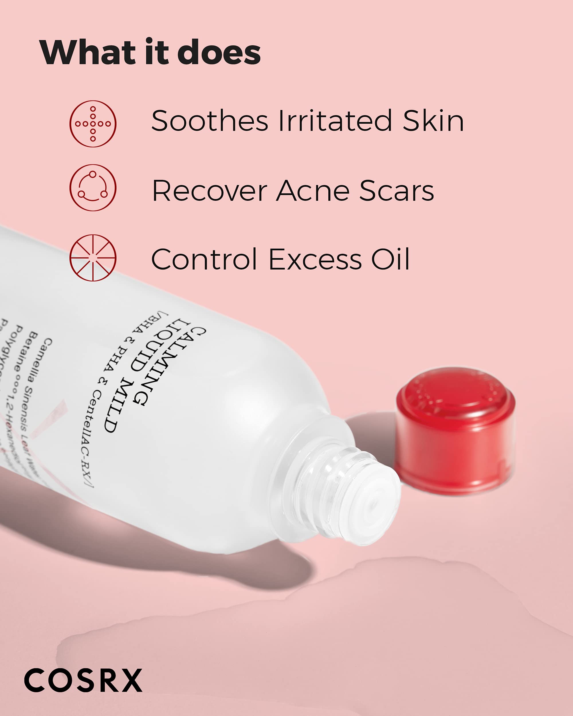 COSRX AC Collection Calm Liquid Mild – Alcohol-Free, Calming Solution for Breakout-Prone Skin | 4.22 Ounce