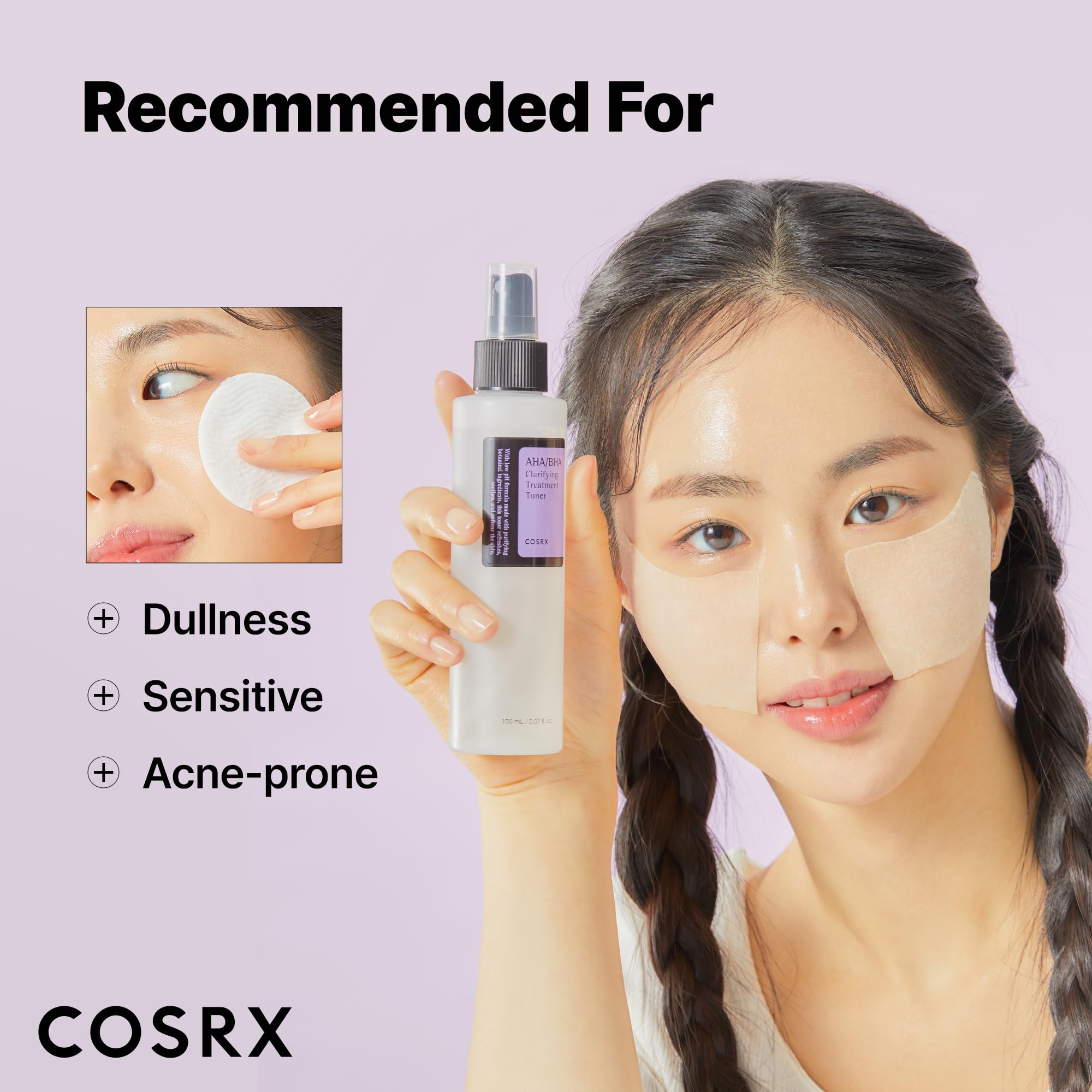COSRX AHA/BHA Treatment Toner – Gentle Exfoliating Mist for Pores & Texture (5.07 fl oz / 150 ml)