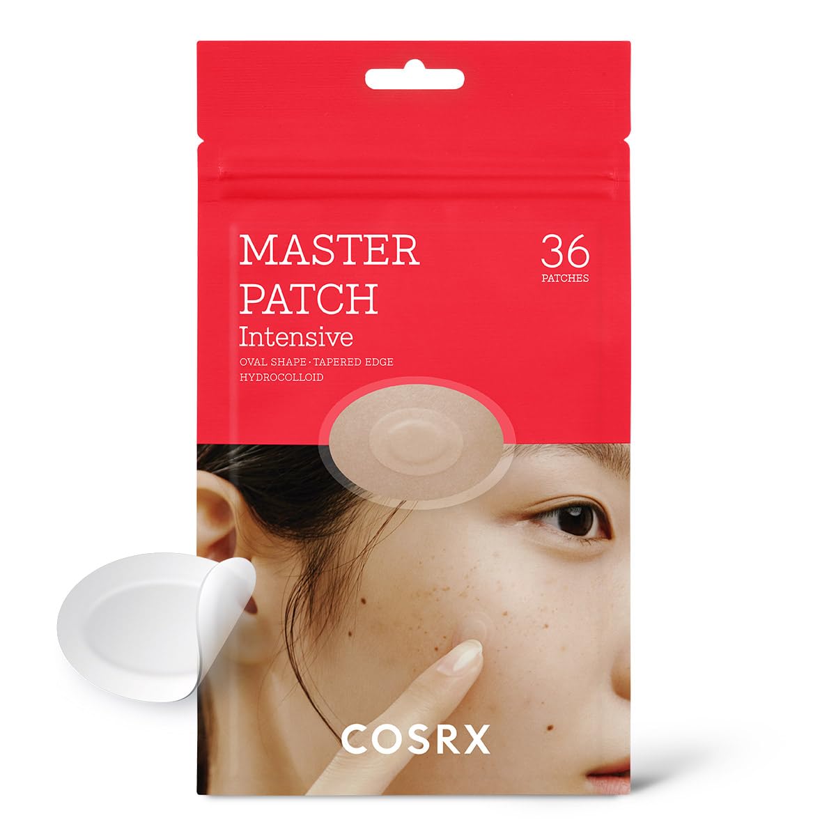 COSRX Master Patch Intensive – Clear Oval Acne Patches, 36 Count