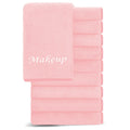 Cosy Family 10-Pack Makeup Remover Cloths | Soft Microfiber 12x12 in (Pink)