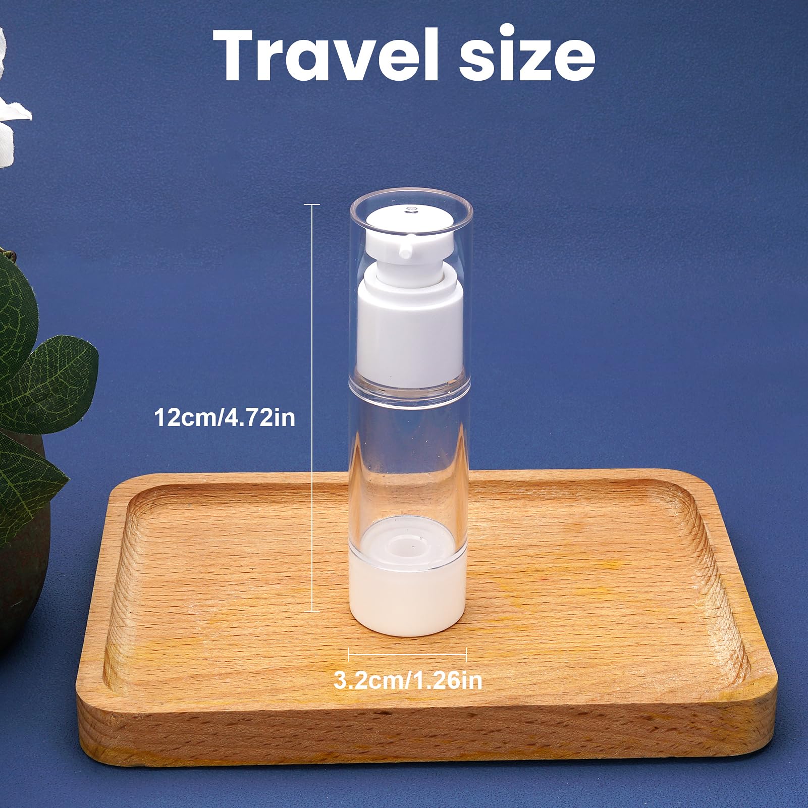 Cosywell Airless Pump Bottles 8 Pack 1oz/30ml Travel Containers