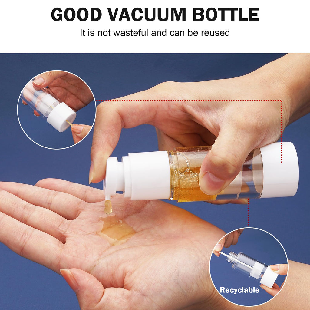 Cosywell Airless Pump Bottles 8 Pack 1oz/30ml Travel Containers
