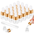 COTOM 100 Pack Mini Dropper Bottles 1ml – Leak-Proof Travel Vials for Oils, Perfume & DIY Blends