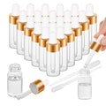 COTOM 100-Pack Mini Dropper Bottles 10ml – Travel-Ready Clear Glass for Oils, Perfume & DIY Blends