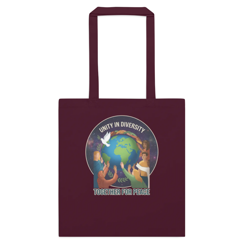 Unity in Diversity Cotton color tote bag