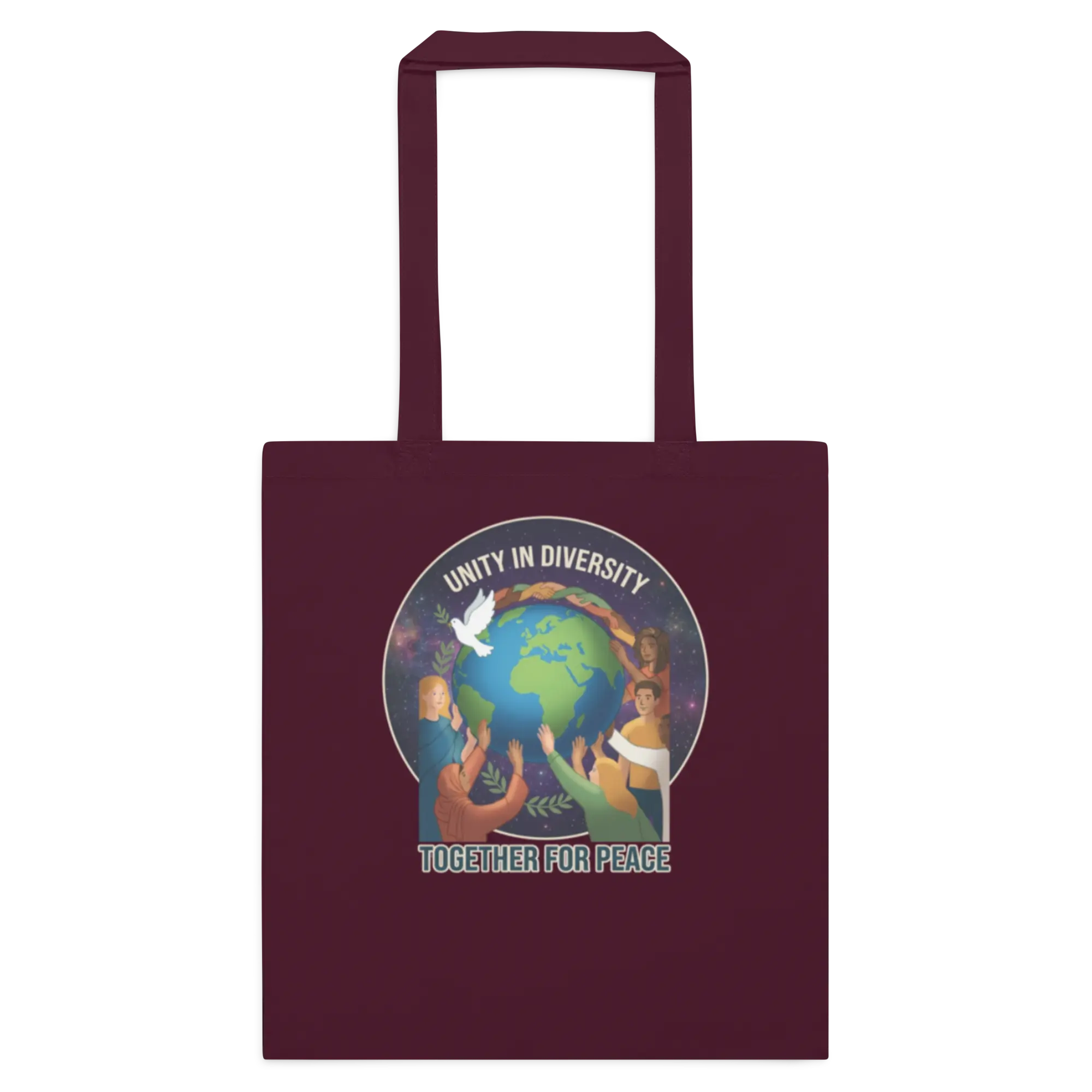 Unity in Diversity Cotton color tote bag