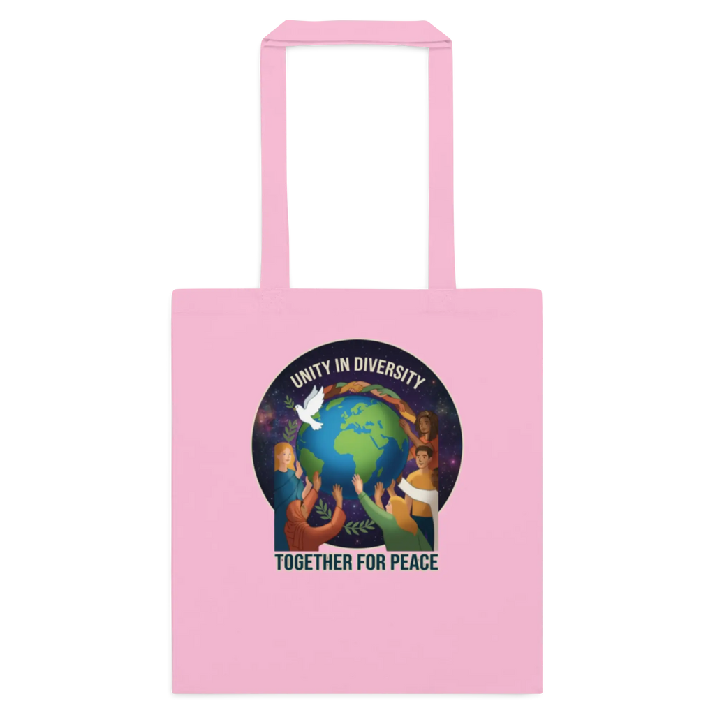 Unity in Diversity Cotton color tote bag