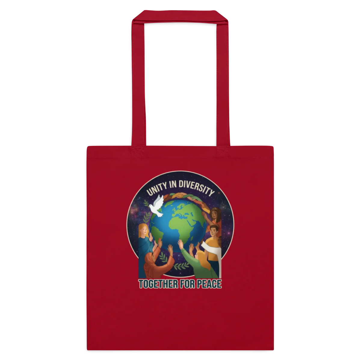 Unity in Diversity Cotton color tote bag