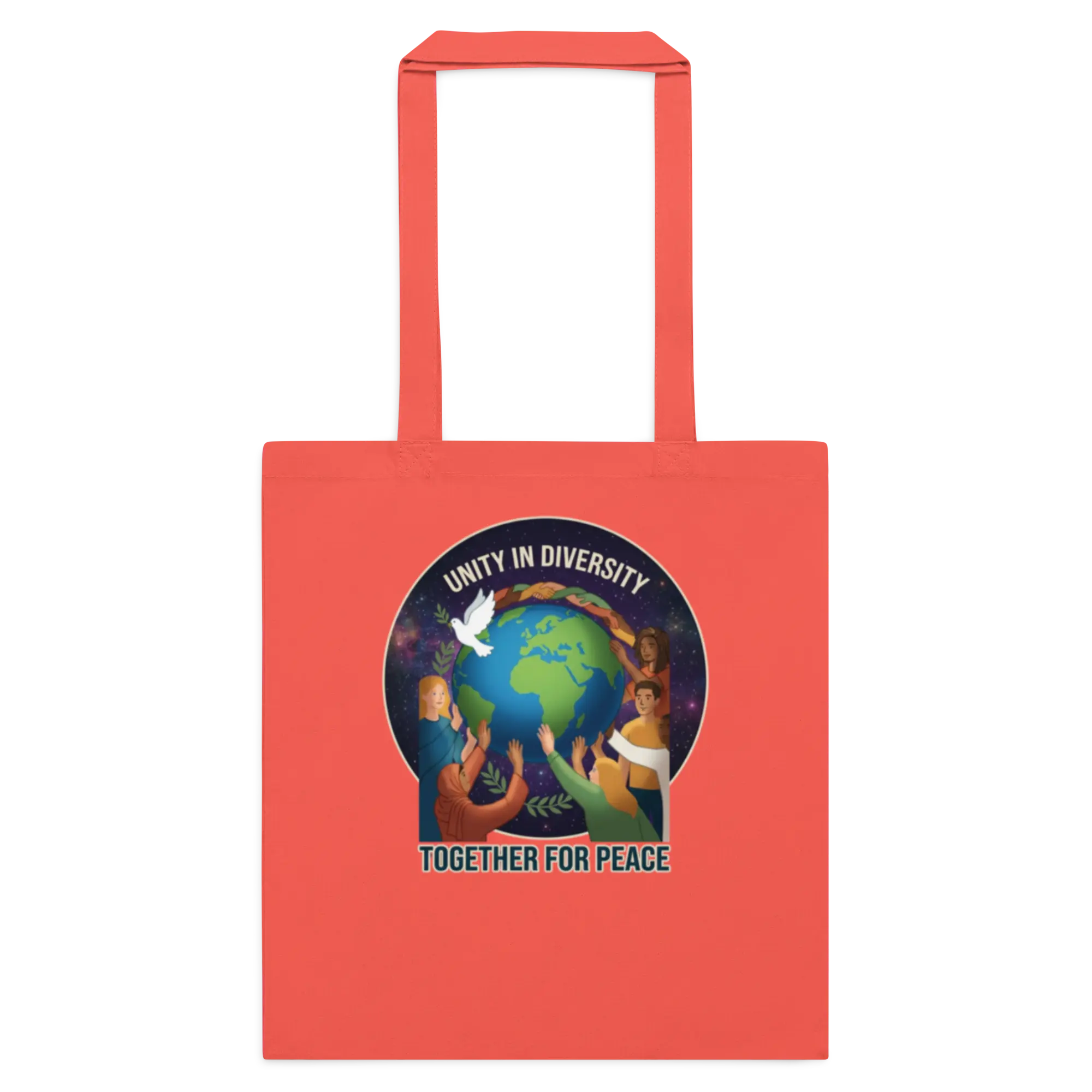 Unity in Diversity Cotton color tote bag