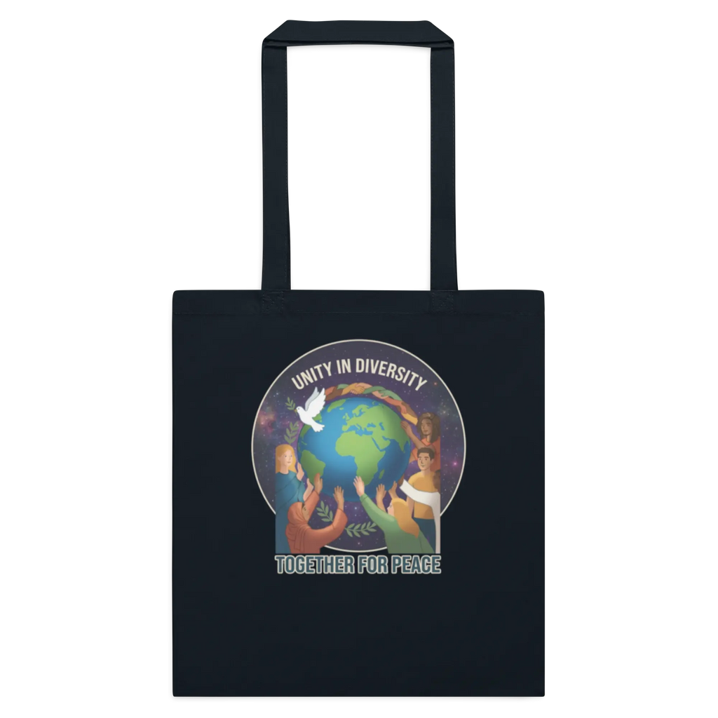 Unity in Diversity Cotton color tote bag
