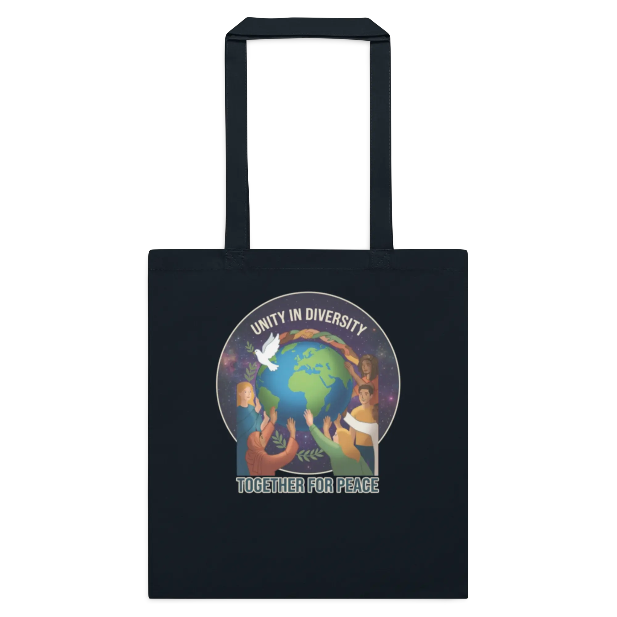 Unity in Diversity Cotton color tote bag
