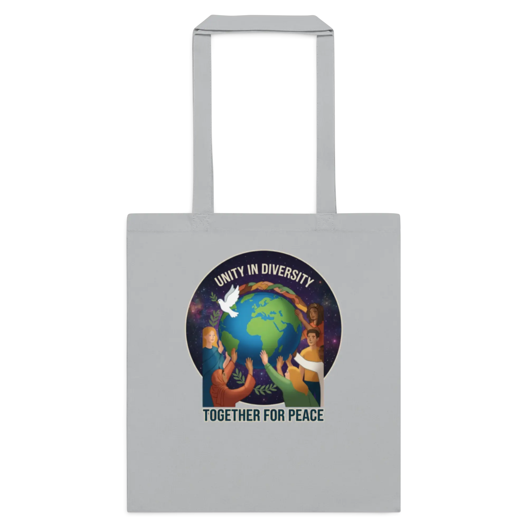 Unity in Diversity Cotton color tote bag