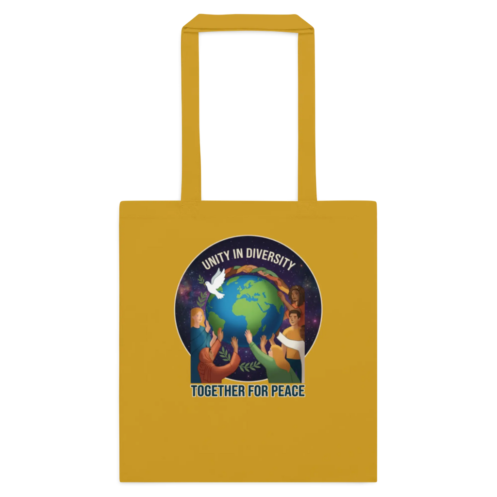 Unity in Diversity Cotton color tote bag
