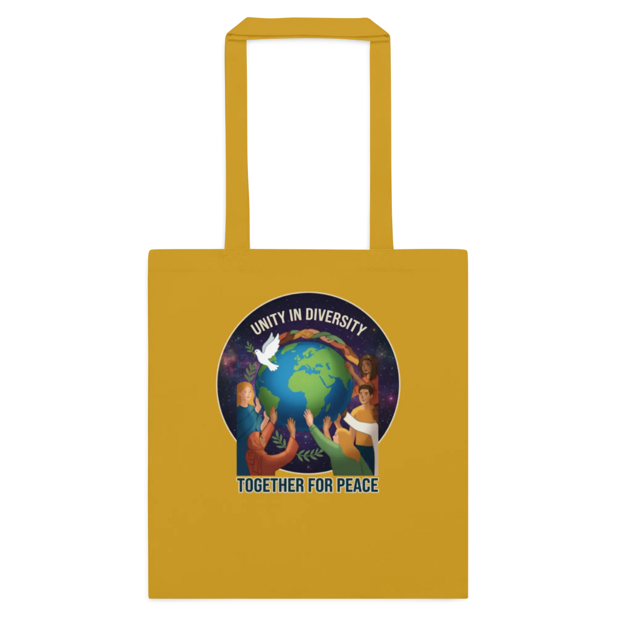 Unity in Diversity Cotton color tote bag