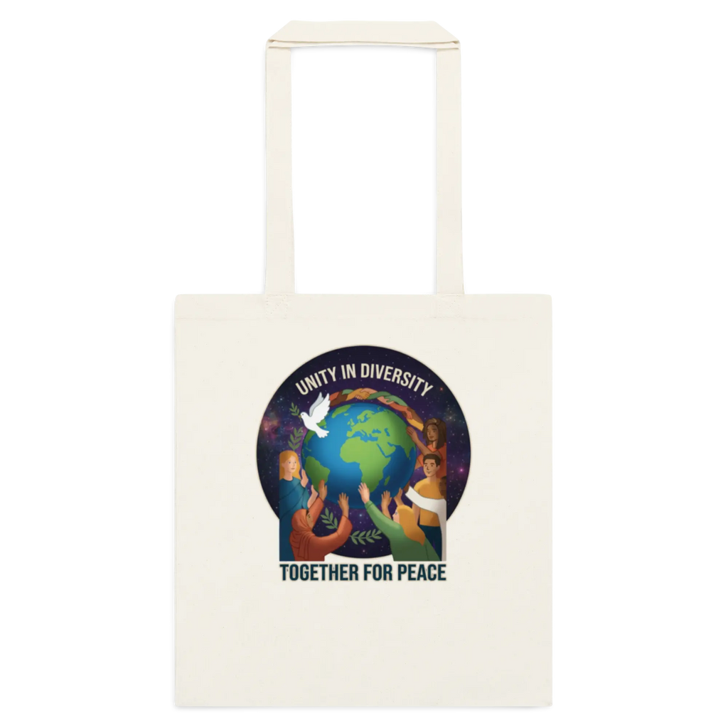 Unity in Diversity Cotton color tote bag