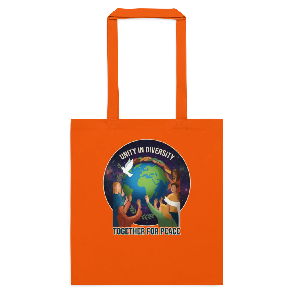 Unity in Diversity Cotton color tote bag