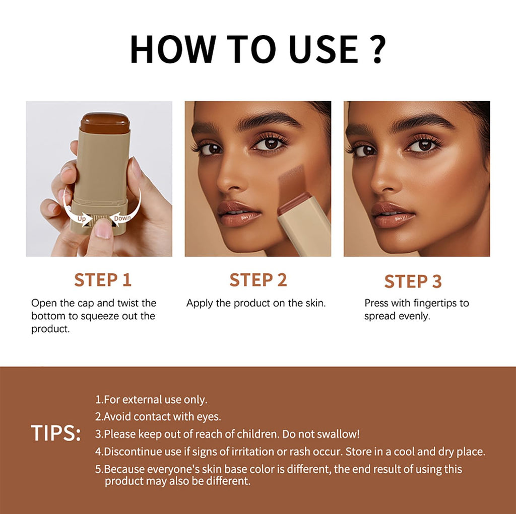 Covebalm Beauty Skin Tint (#03) – Serum-Boosted Foundation Stick for Rich Hydration & Buildable Coverage