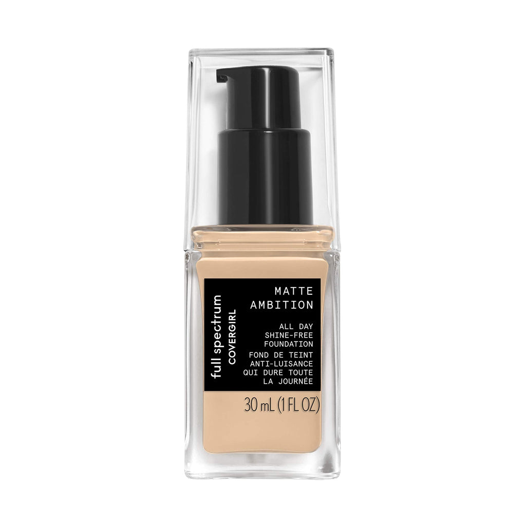COVERGIRL Matte Ambition All Day Foundation – Light Cool, 1.01 oz