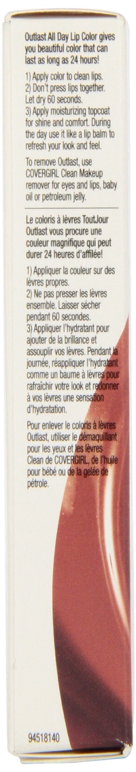 CoverGirl Outlast All Day Two Step Lipcolor – Canyon 626 (0.13 oz) | Long-Wear Lipcolor