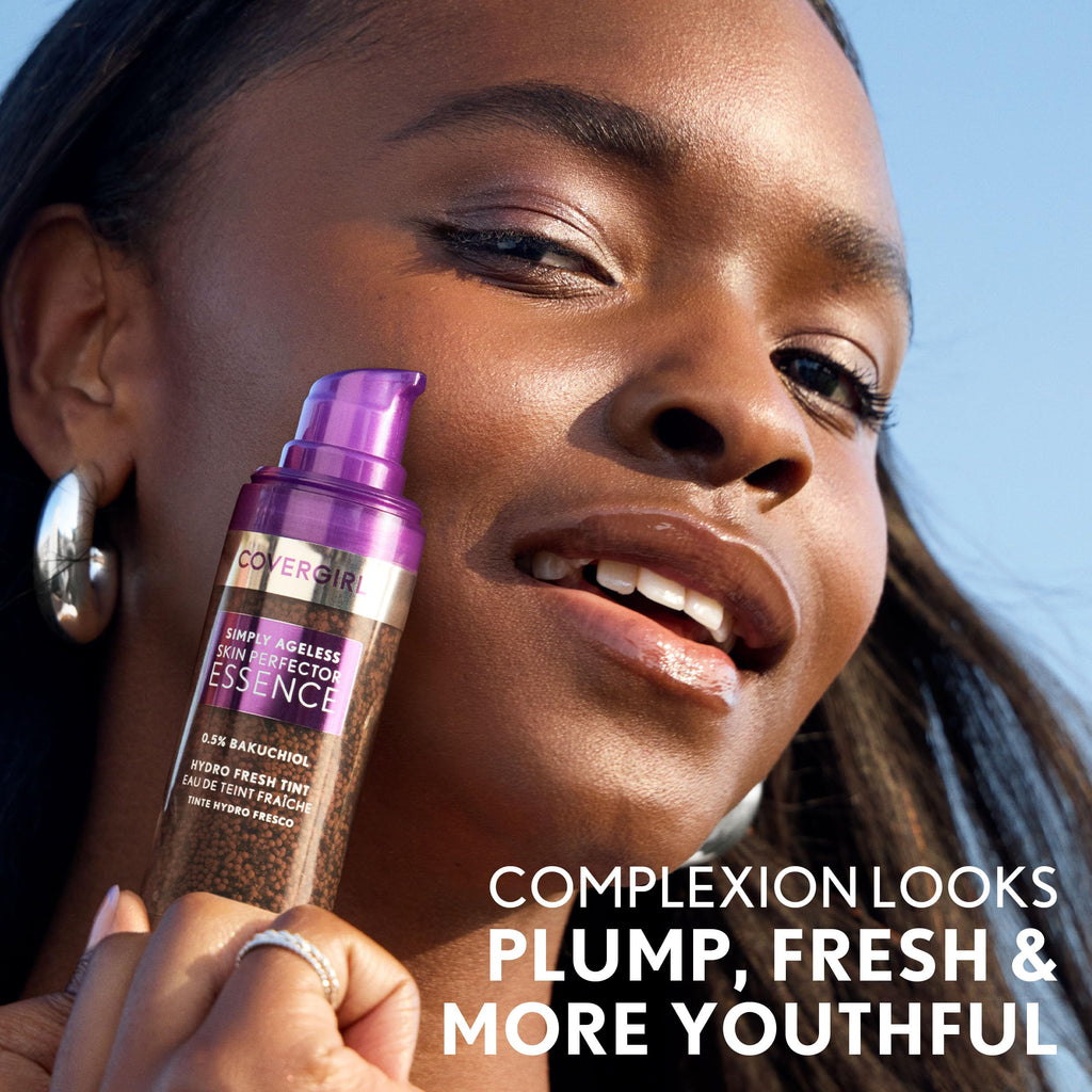 Covergirl Simply Ageless Skin Perfector Essence Foundation, 10 Fair – Sheer Tint, Vegan