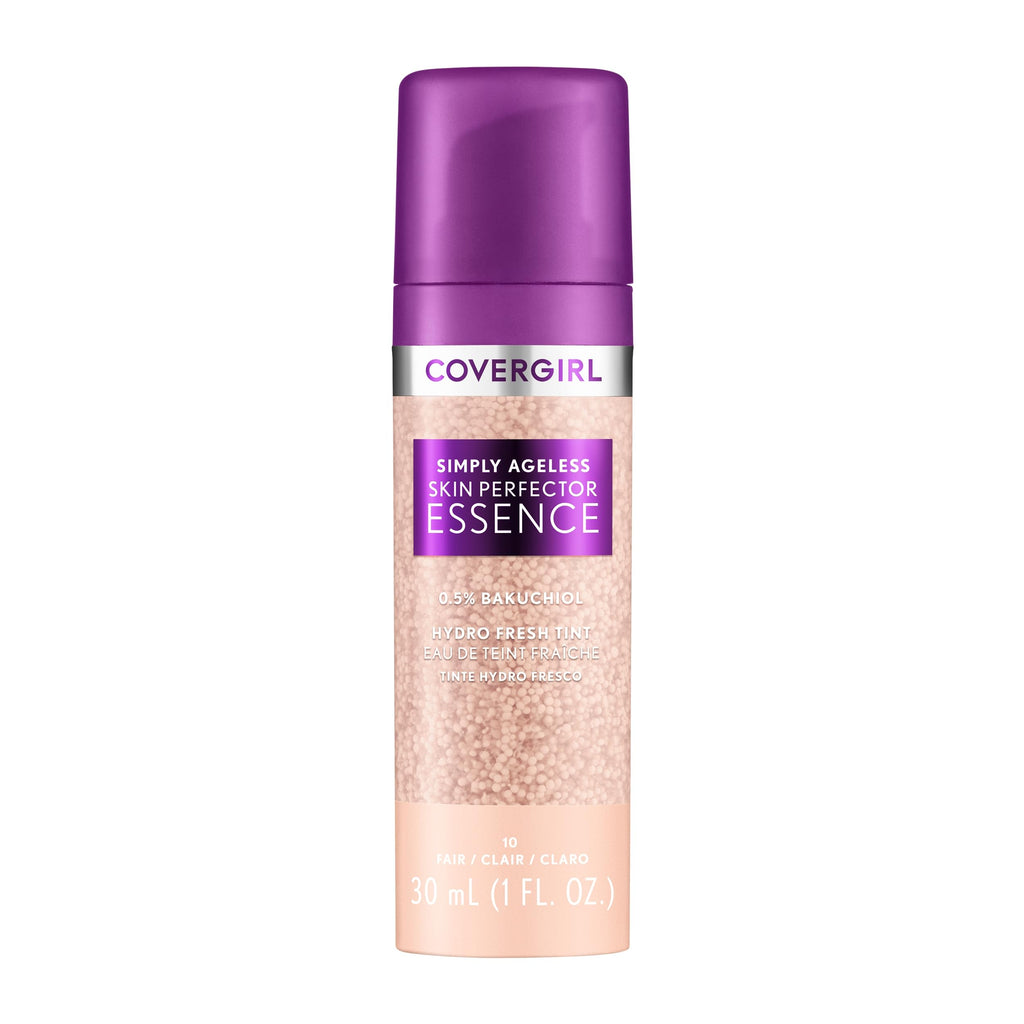 Covergirl Simply Ageless Skin Perfector Essence Foundation, 10 Fair – Sheer Tint, Vegan